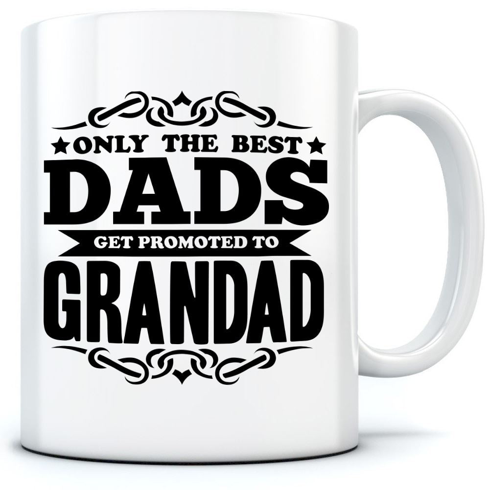 Finger prints - Tazza con stampa Only The Best Grandads Get Promoted To Great Grandad Finger prints - Tazza con stampa Only The Best Grandads Get Promoted To Great Grandad