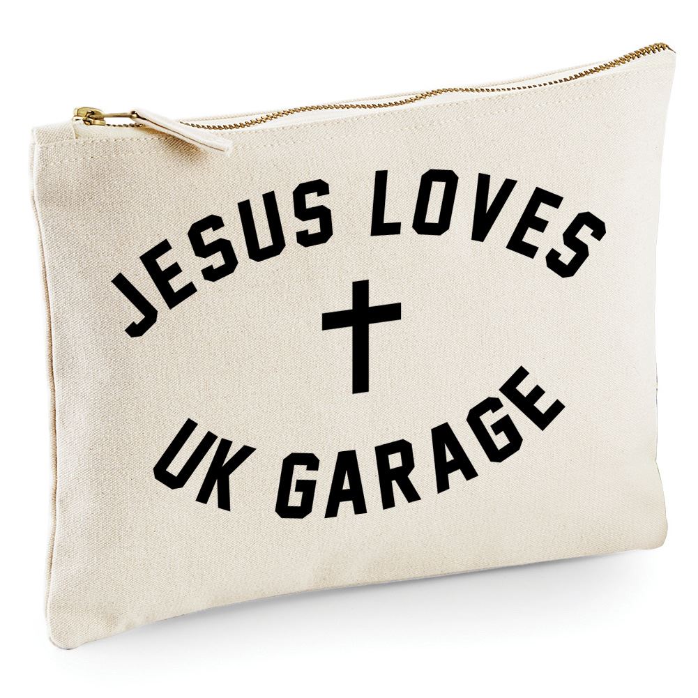 Jesus Loves UK Garage - Zip Bag Costmetic Make up Bag Pencil Case Accessory Pouch