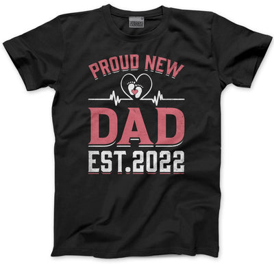 Proud New Dad Est.2022 - Mens T-Shirt