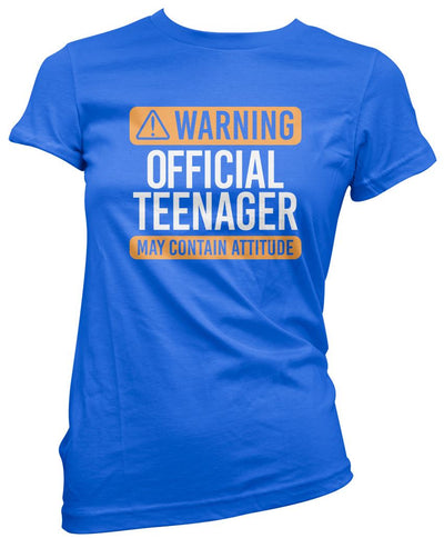 Warning Official Teenager - Womens T-Shirt