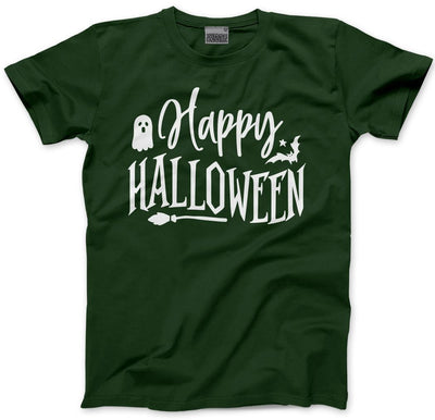 Happy Halloween Ghost - Mens and Youth Unisex T-Shirt