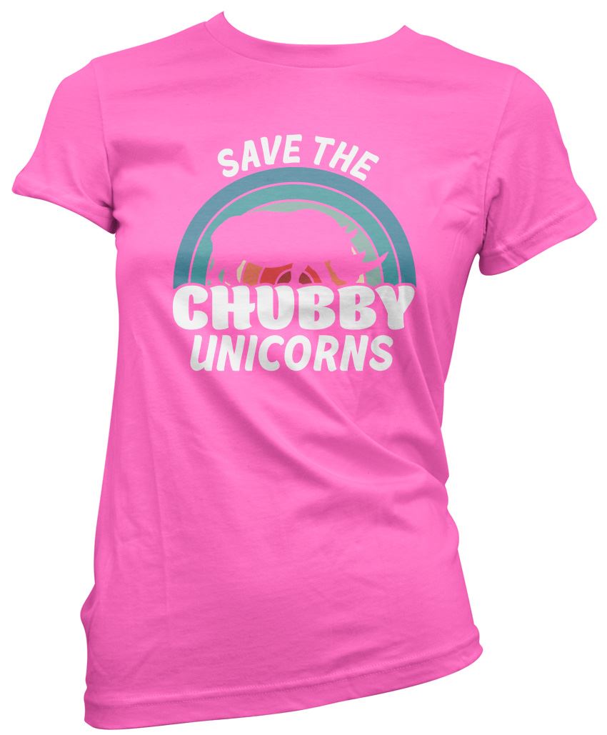Save the Chubby Unicorns - Womens T-Shirt