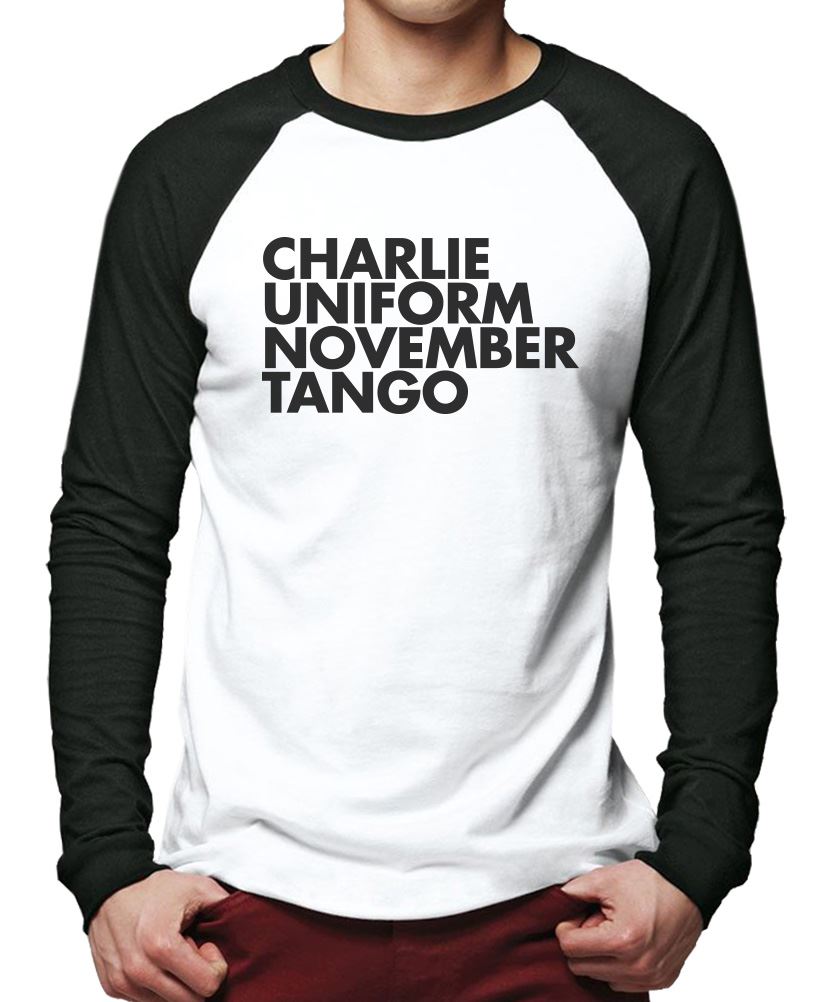 Charlie Uniform November Tango - Men Baseball Top