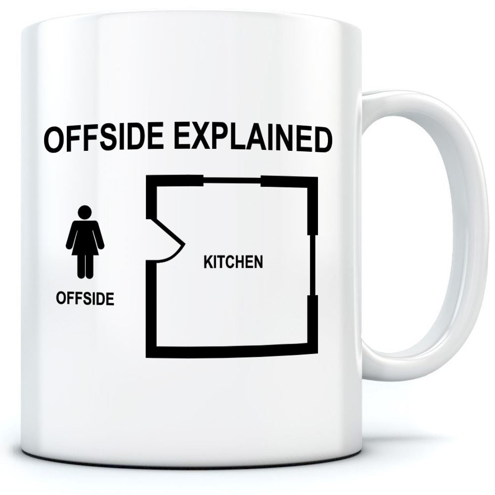 Offside Explained Funny Football - Mug for Tea Coffee