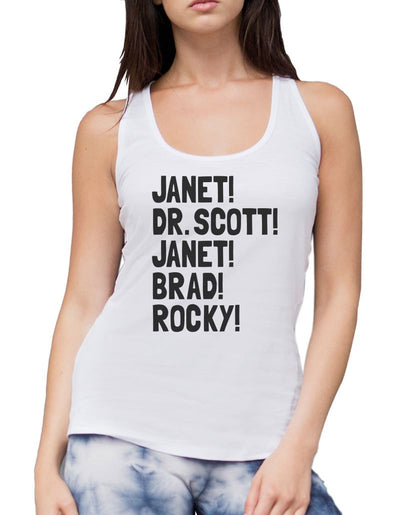 Janet! Dr. Scott! Janet! Brad! Rocky! - Womens Vest Tank Top