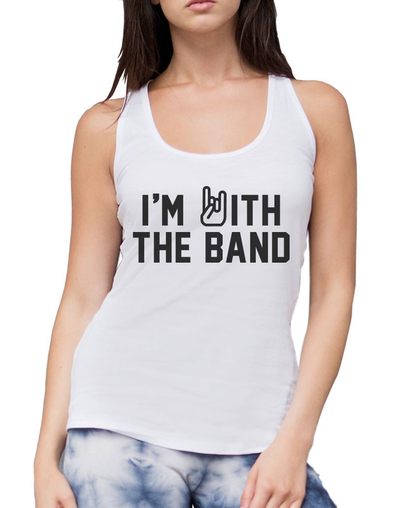 I'm With The Band - Womens Vest Tank Top