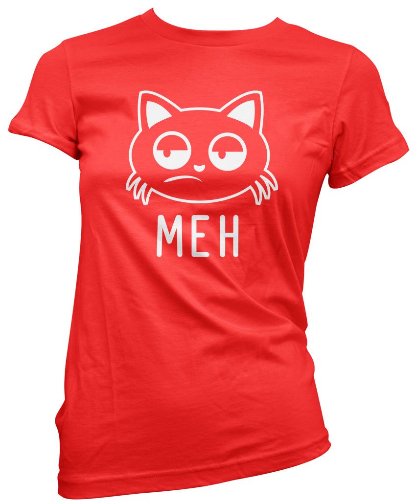 Meh Cat - Womens T-Shirt