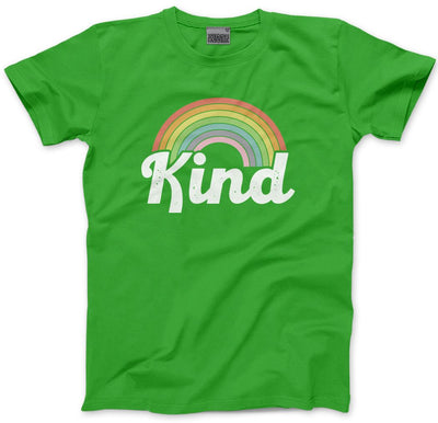Be Kind Rainbow Mens and Youth Unisex T-Shirt
