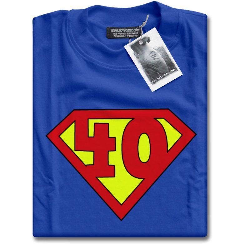 Super 40 Birthday Age - Mens Unisex T-Shirt