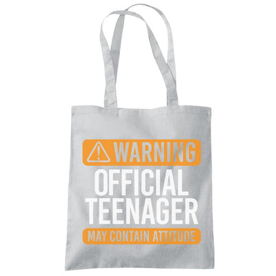 Warning Official Teenager - Tote Shopping Bag