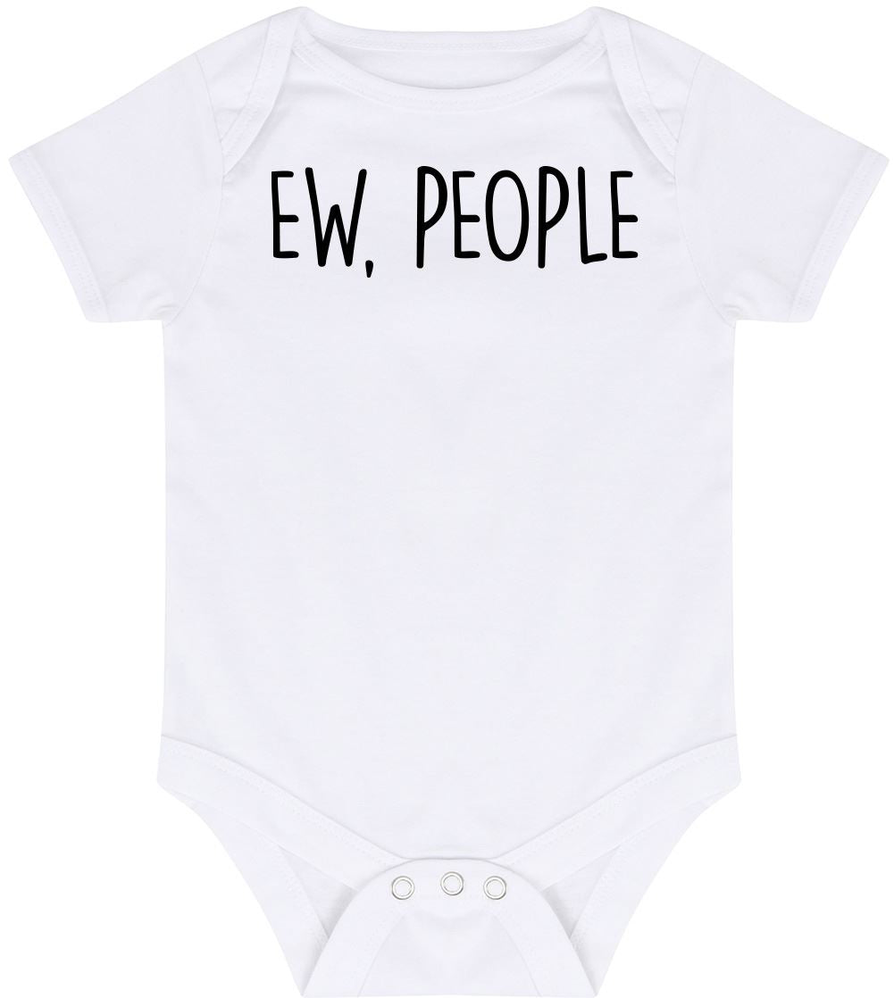 Ew People - Baby Vest Bodysuit Short Sleeve Unisex Boys Girls