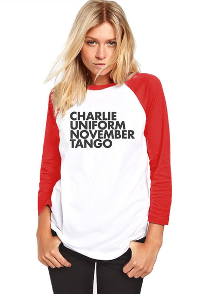 Charlie Uniform November Tango - Womens Baseball Top