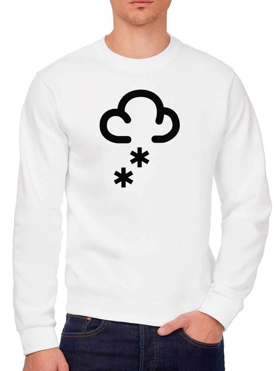 Snowing Cloud Snow - Youth & Mens Sweatshirt