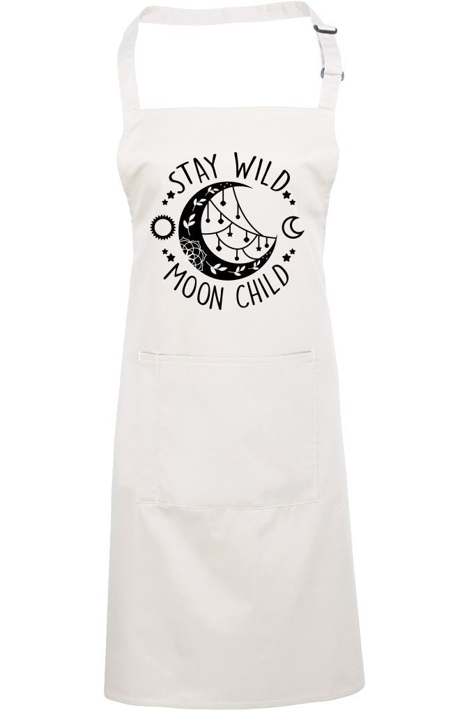Stay Wild Moon Child - Apron - Chef Cook Baker