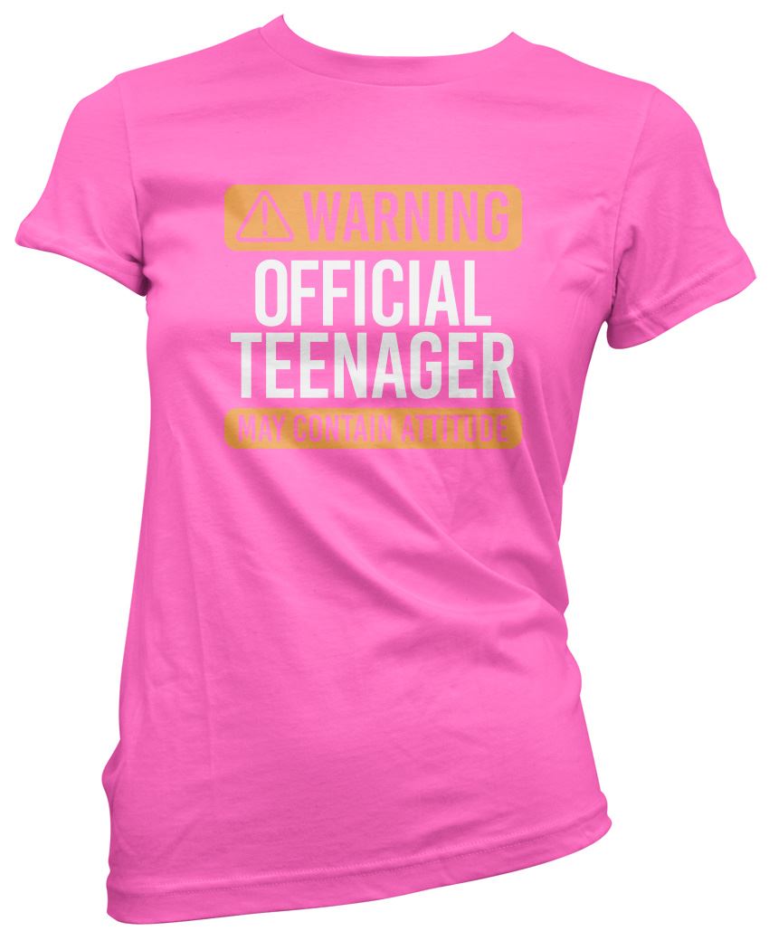 Warning Official Teenager - Womens T-Shirt