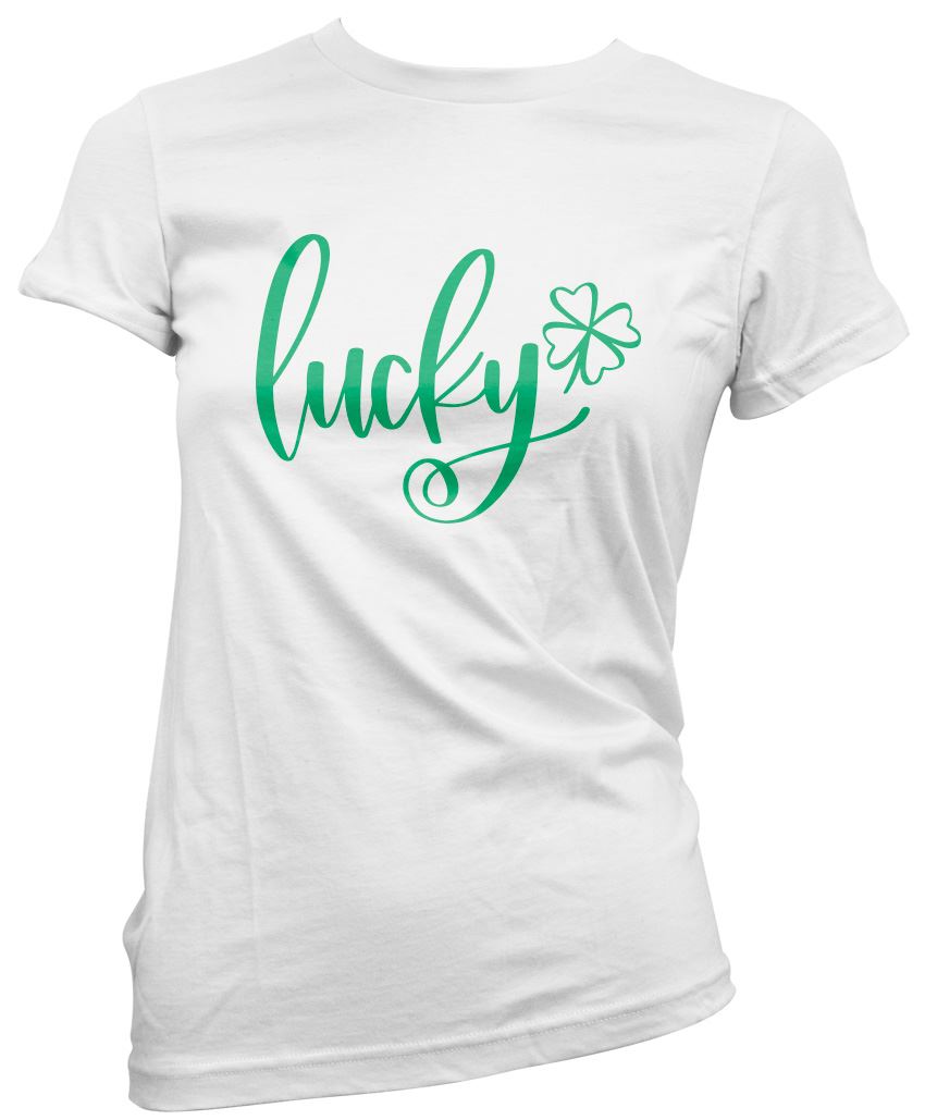 Lucky Four Leaf Clover St Patrick's Day - Womens T-Shirt