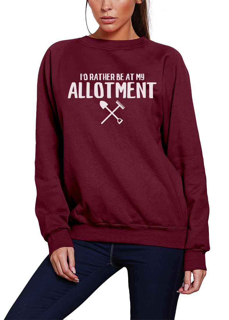 I'd Rather Be At My Allotment - Youth & Womens Sweatshirt