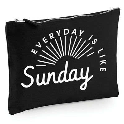 Everyday Is Like Sunday - Zip Bag Cosmetic Make up Bag Pencil Case Accessory Pouch