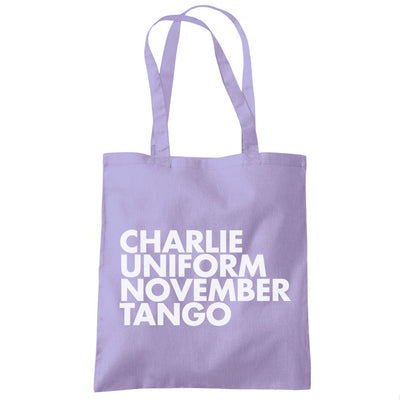 Charlie Uniform November Tango - Tote Shopping Bag