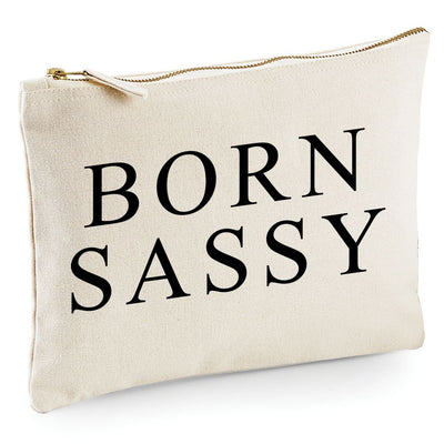 Born Sassy - Zip Bag Costmetic Make up Bag Pencil Case Accessory Pouch