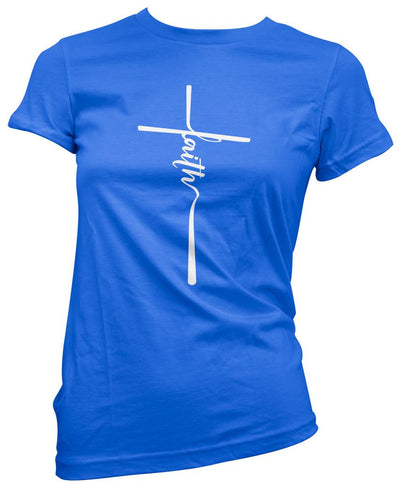 Faith Christian Cross - Womens T-Shirt