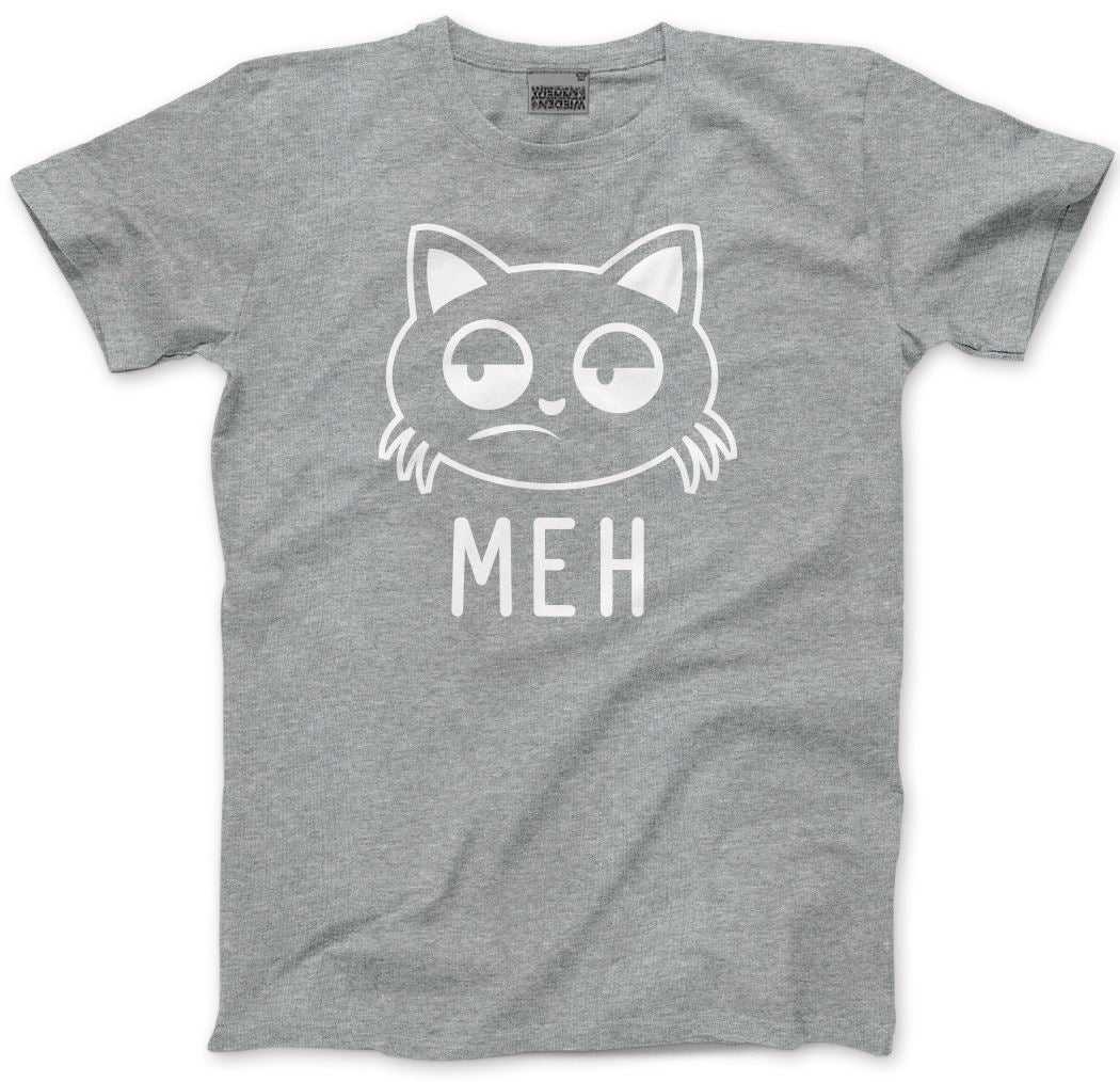 Meh Cat - Mens and Youth Unisex T-Shirt
