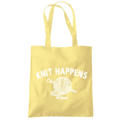 Knit Happens - Tote Shopping Bag