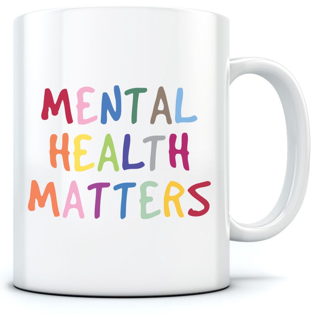 Mental Health Matters Rainbow - Mug for Tea Coffee