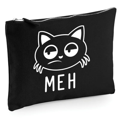 Meh Cat - Zip Bag Costmetic Make up Bag Pencil Case Accessory Pouch