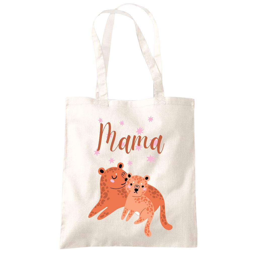 Mama Cheetah - Tote Shopping Bag Mother's Day Mum Mama