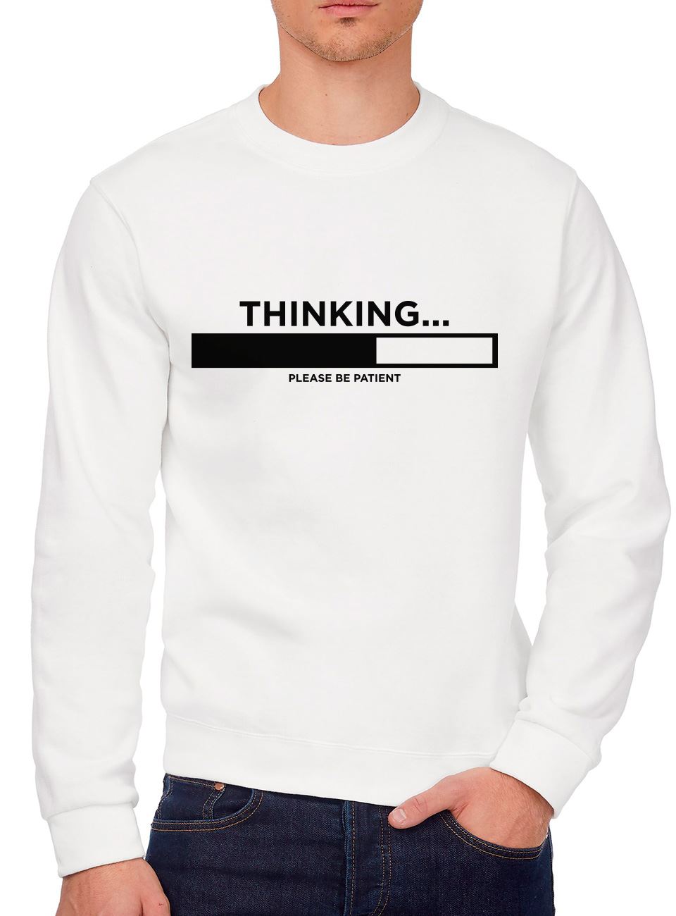 Thinking ... Please Be Patient - Youth & Mens Sweatshirt