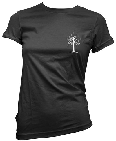 White Tree of Gondor Pocket Design - Womens T-Shirt