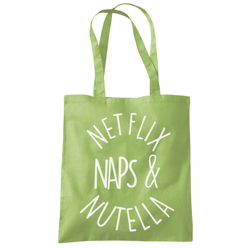 Netflix Naps and Nutella - Tote Shopping Bag