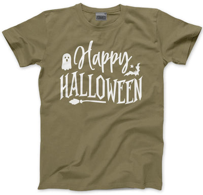 Happy Halloween Ghost - Mens and Youth Unisex T-Shirt