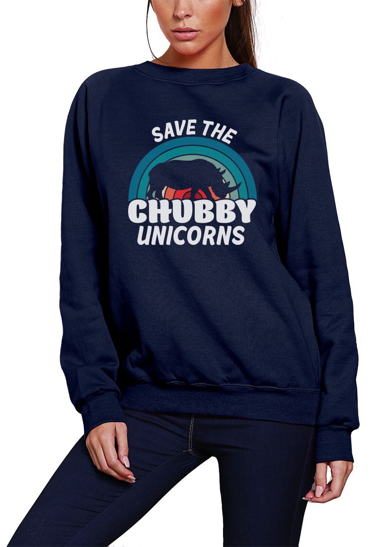 Save the Chubby Unicorns - Youth & Womens Sweatshirt