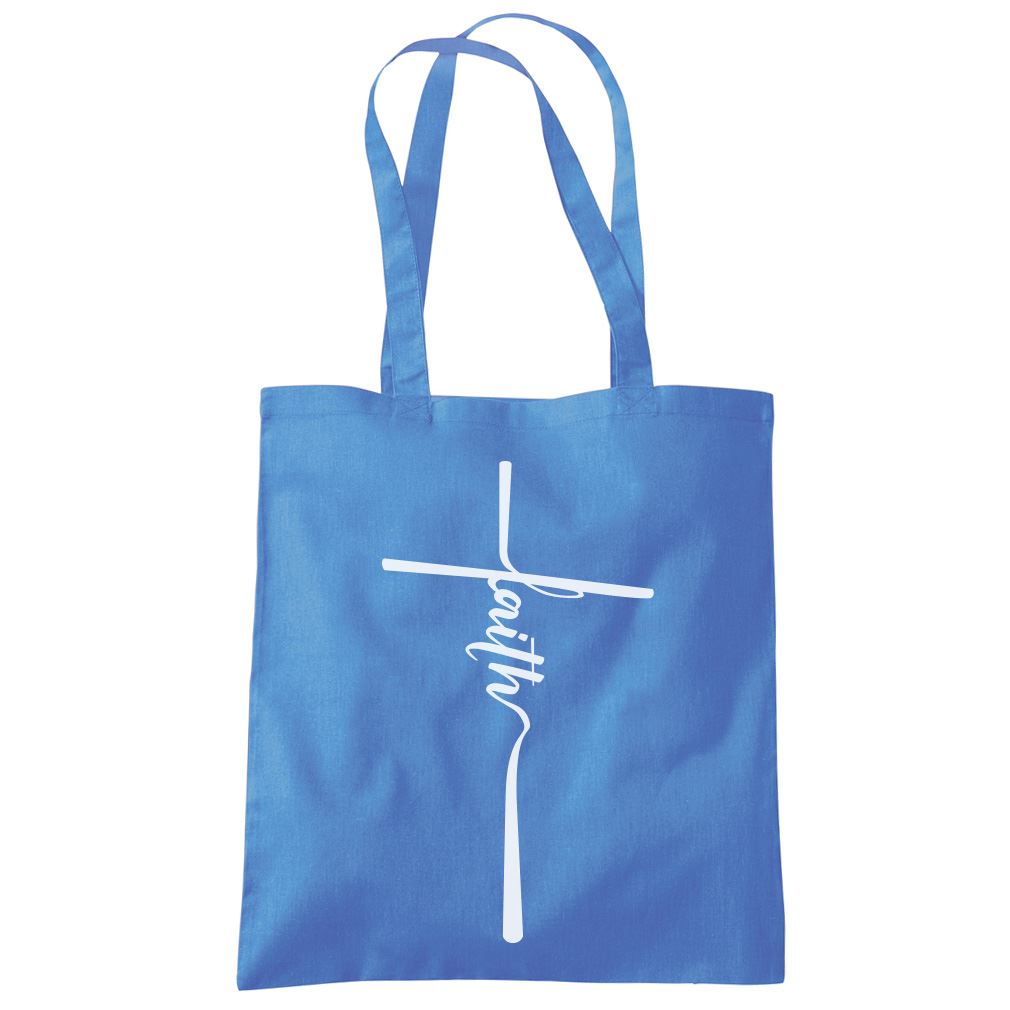 Faith Christian Cross - Tote Shopping Bag