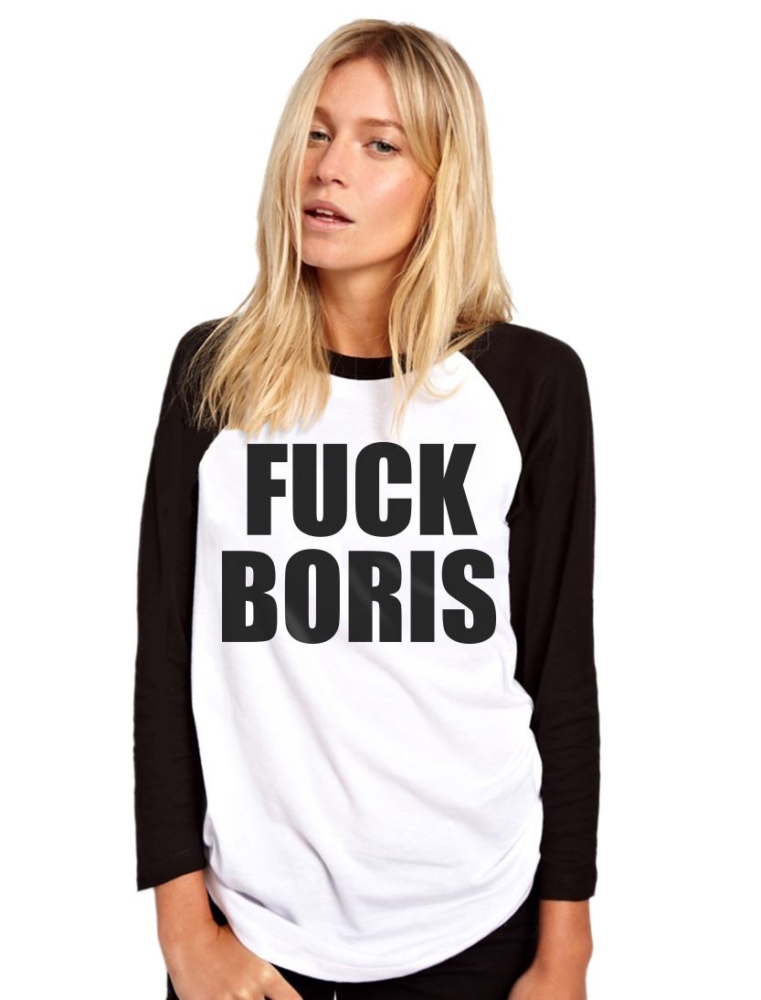Fuck Boris Prime Minister - Womens Baseball Top