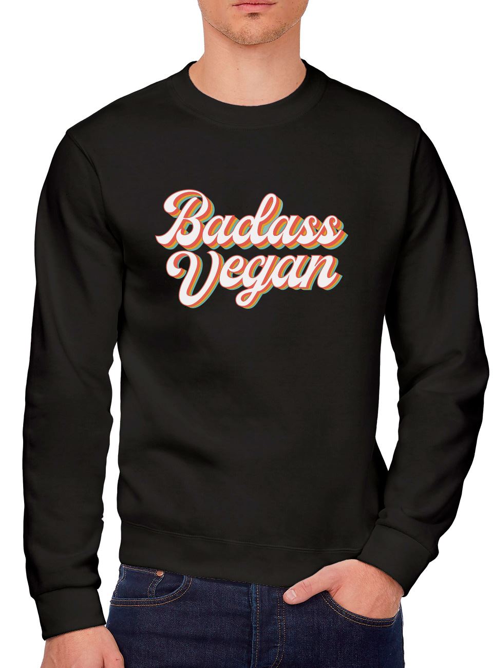 Bad Ass Vegan - Youth & Mens Sweatshirt