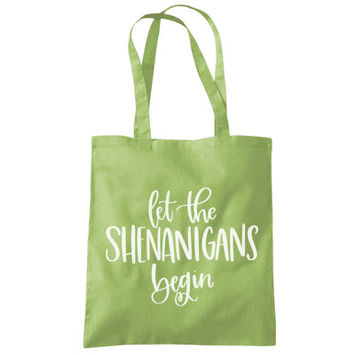 Let the Shenanigans Begin St Patrick's Day - Tote Shopping Bag