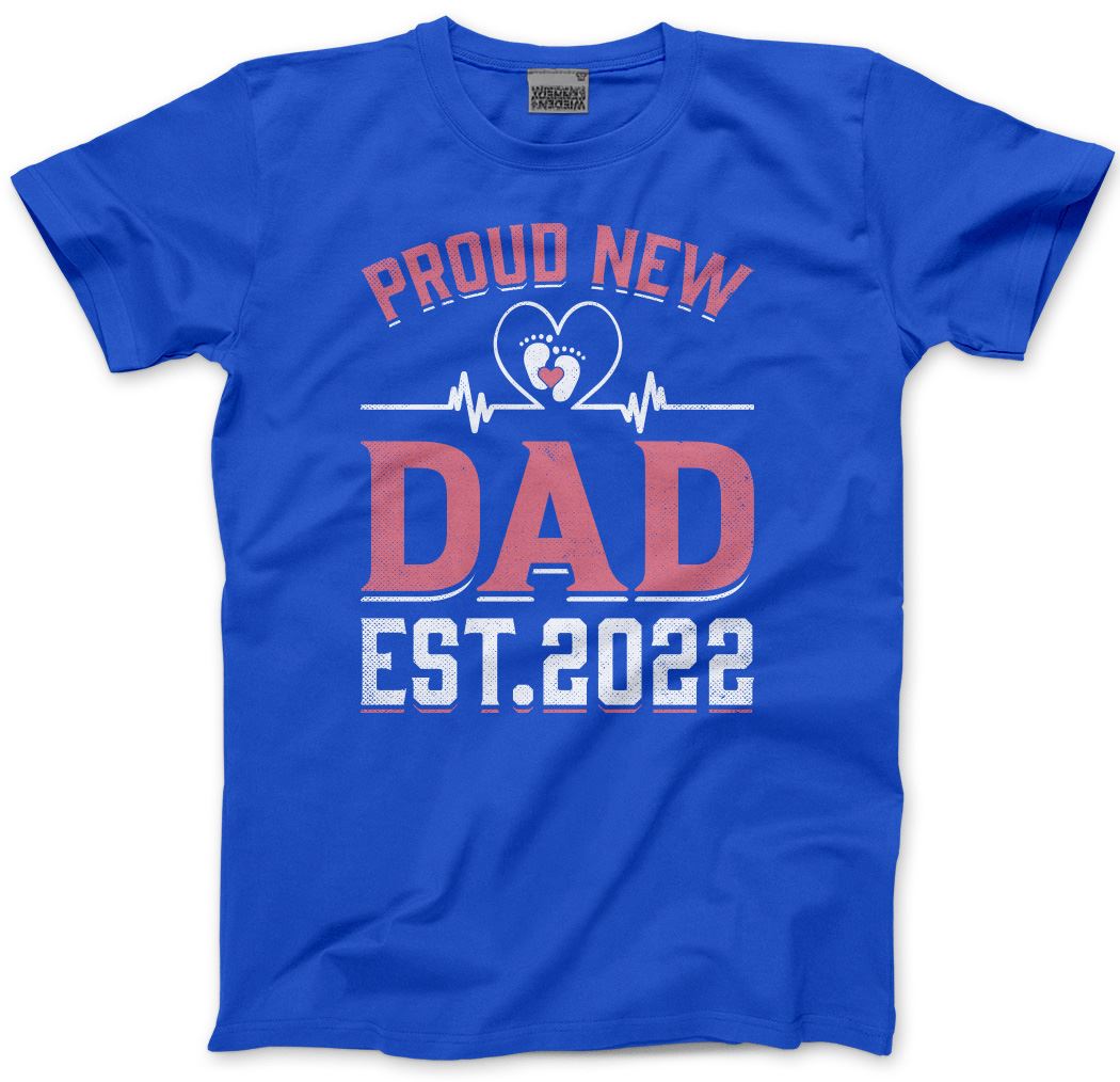 Proud New Dad Est.2022 - Mens T-Shirt