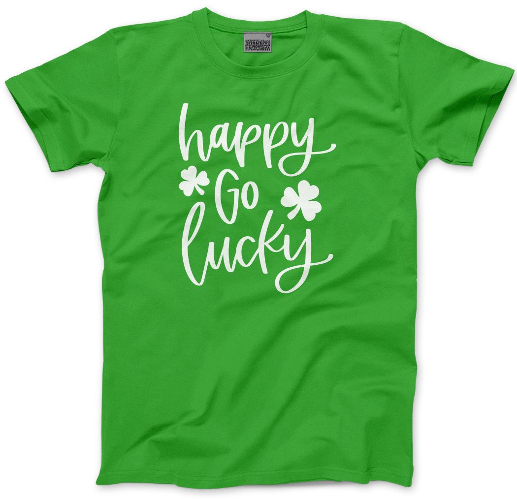 Happy Go Lucky St Patrick's Day - Mens Unisex T-Shirt