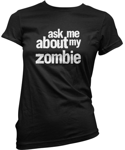Ask Me About My Zombie Impression Flip Tee - Womens T-Shirt