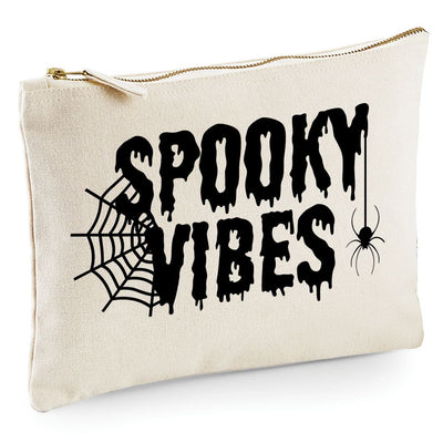 Spooky Vibes - Zip Bag Costmetic Make up Bag Pencil Case Accessory Pouch