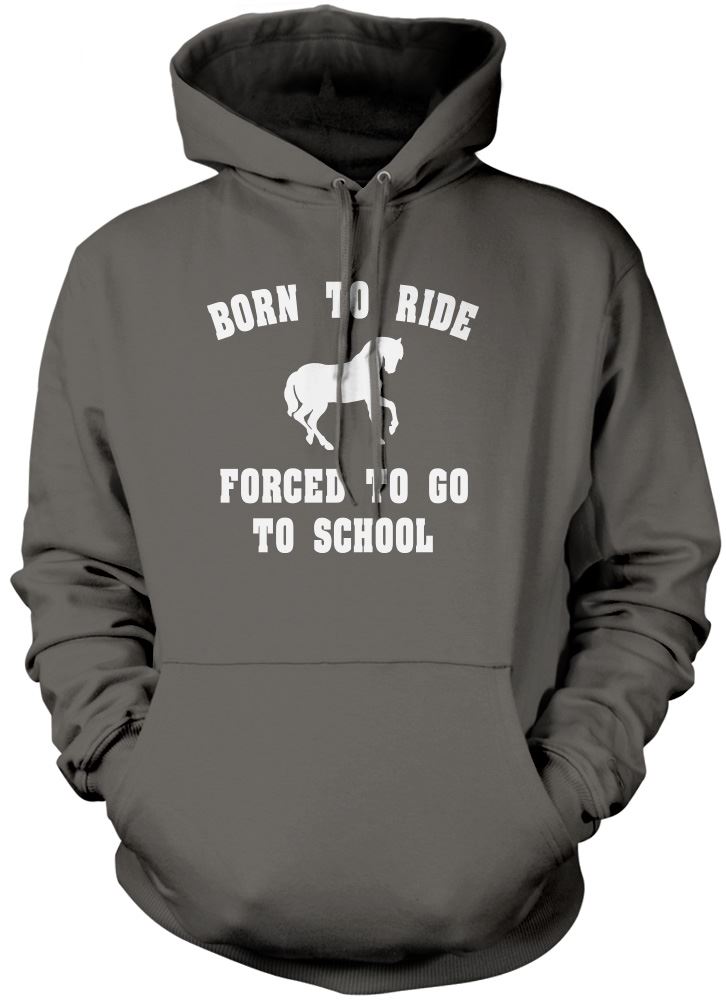 Born To Ride Forced To Go To School - Kids Unisex Hoodie