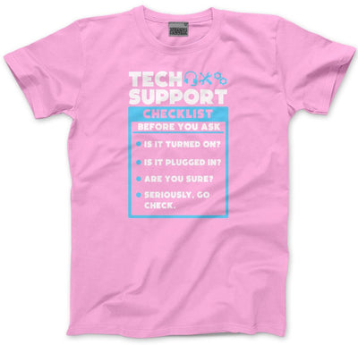 Tech Support Checklist Funny Sysadmin - Kids T-Shirt