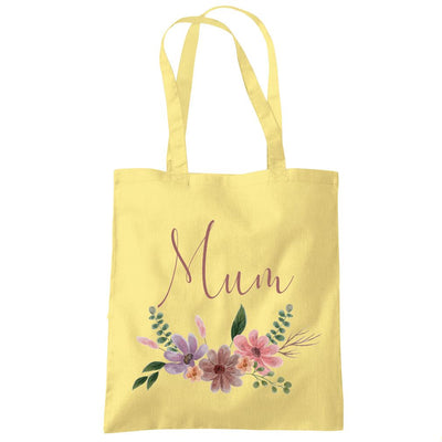 Mum Flowers - Tote Shopping Bag Mother's Day Mum Mama