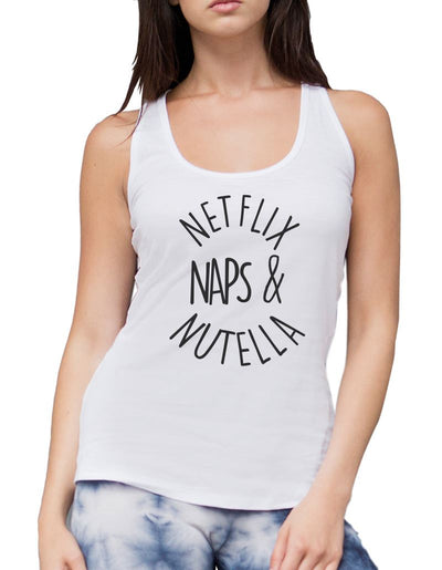 Netflix Naps and Nutella - Womens Vest Tank Top