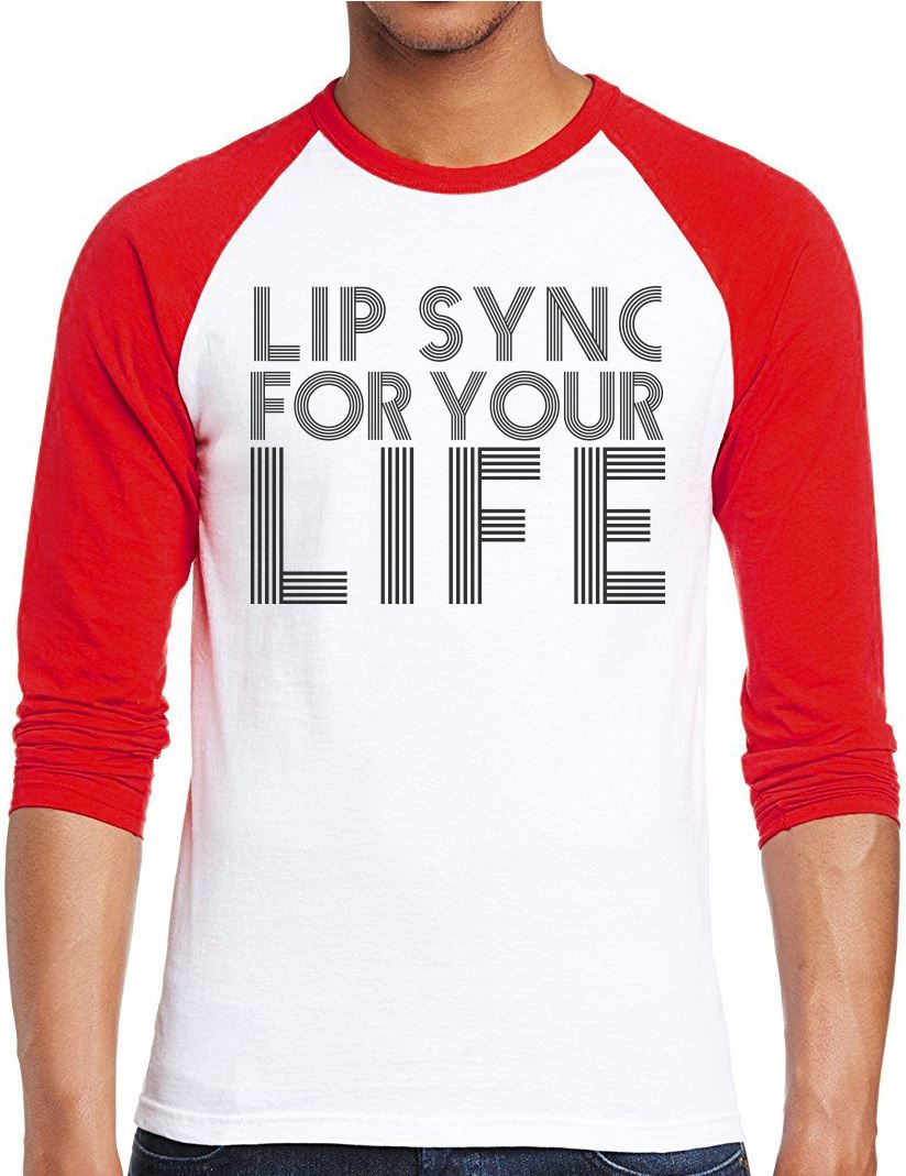 Lip Sync For Your Life - Men Baseball Top