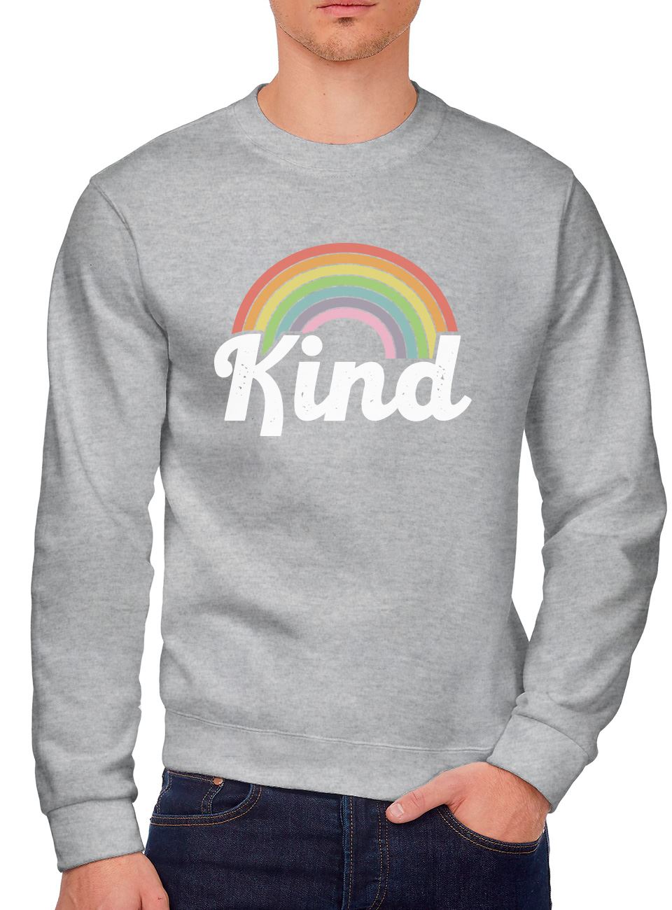 Be Kind Rainbow Youth & Mens Sweatshirt