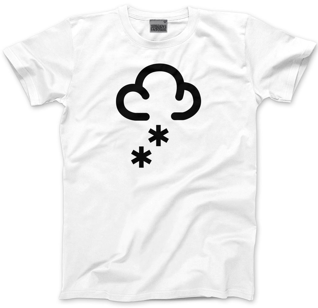 Snowing Cloud Snow - Mens and Youth Unisex T-Shirt